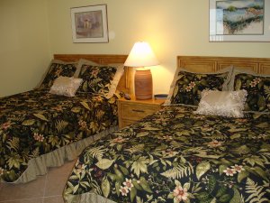 Bedroom with two double beds