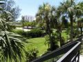 Longboat rental with pretty garden view