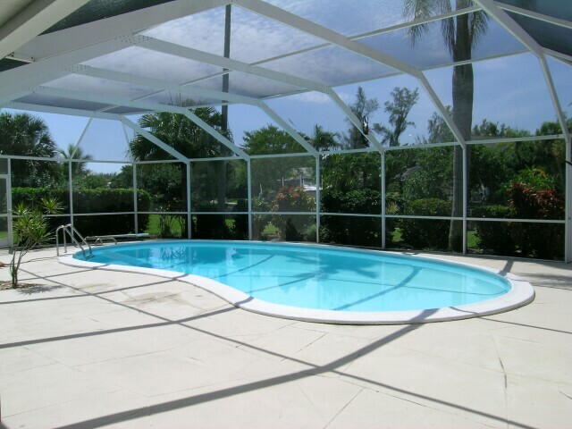 Caged pool