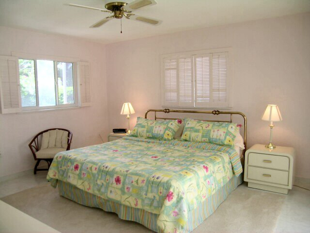Master bedroom with king bed