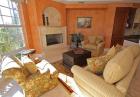 Living room with fireplace