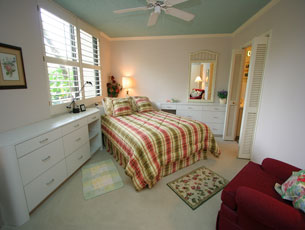 Master bedroom with king bed