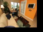 Living room with flat screen