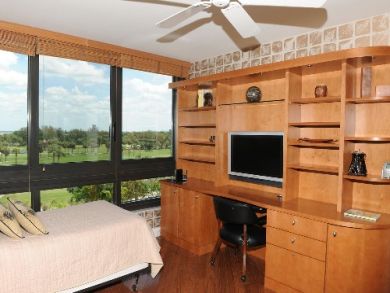 Separate den with flat screen