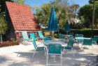 Poolside table sets & lounging chairs