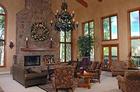 Lovely stone fireplace