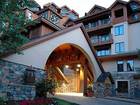 Entering the lodge